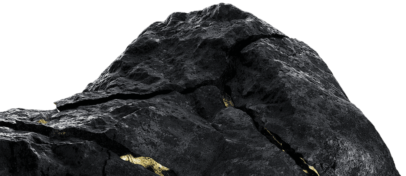 Image of a black rock